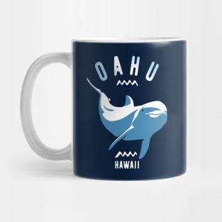 Swimming With Dolphins Oahu Hawaii - Scuba Diving Mug